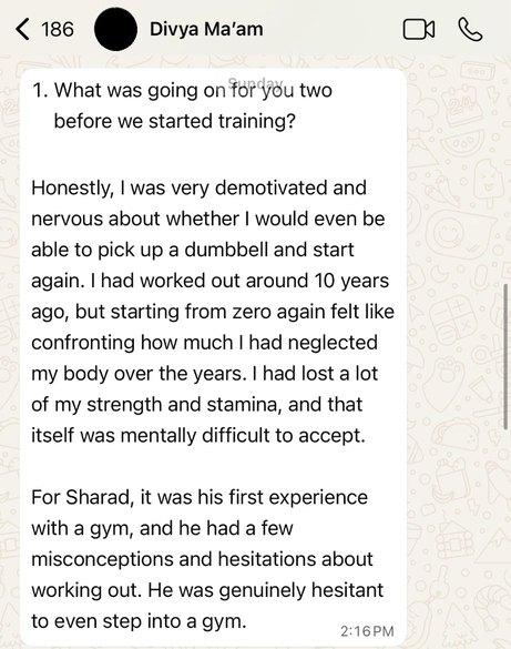 Honestly, I was very demotivated and nervous about whether I would even be able to pick up a dumbbell and start again.